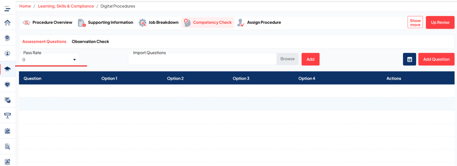 How to add a Competency check to a procedure?